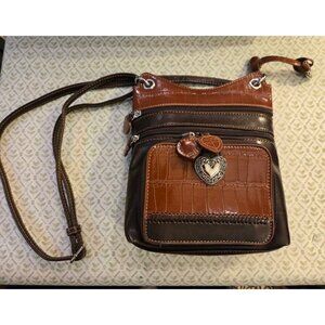 Nicole Miller faux Leather Crossbody Bag with tons of storage